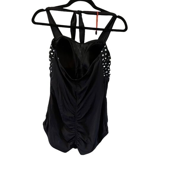 Magicsculpt Retro polkadot one piece Colorblock swimsuit NWT - Picture 5 of 6